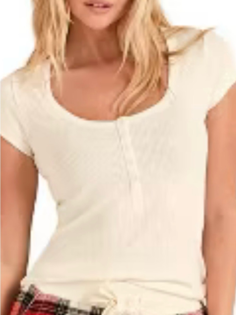 MAKE OFFER! Anything But Basic! Adore Me Scoop Neck Short Sleeve Top